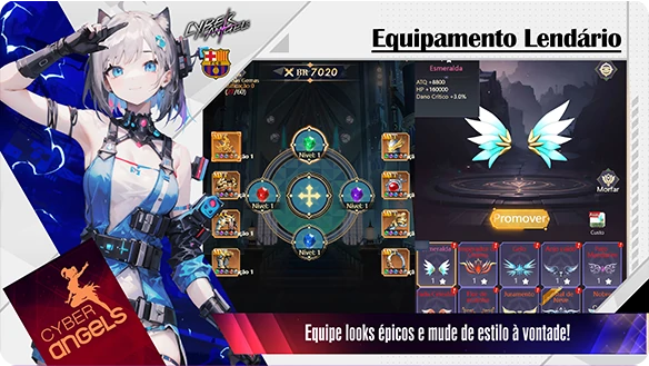 Equipamento Lendário Equipe looks épicos e mude de estilo à vontade!