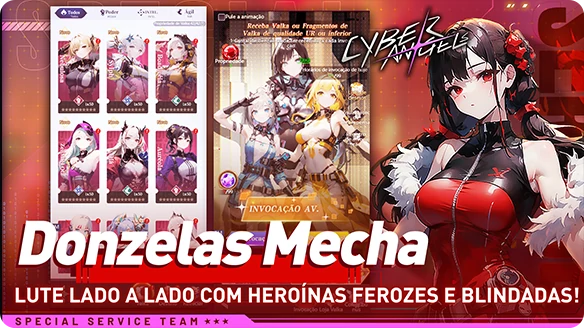 Donzelas Mecha Lute lado a lado com heroínas ferozes e blindadas!