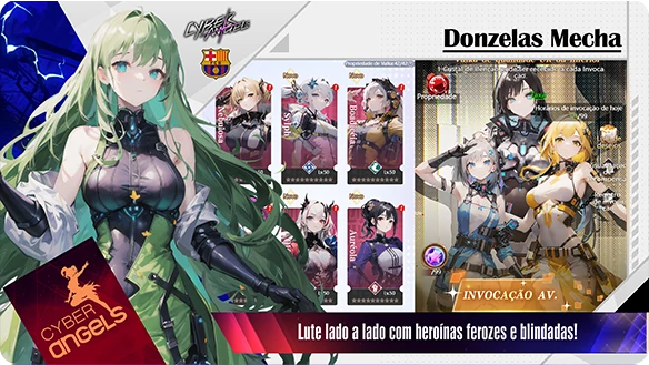 Donzelas Mecha Lute lado a lado com heroínas ferozes e blindadas!